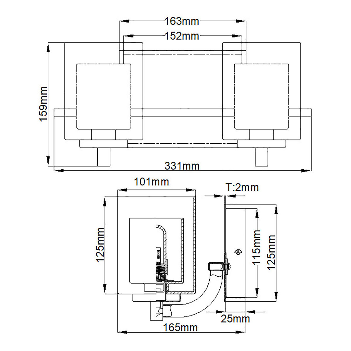 Бра для ванных комнат Quoizel, Арт. QZ-KOLT2-PC-BATH