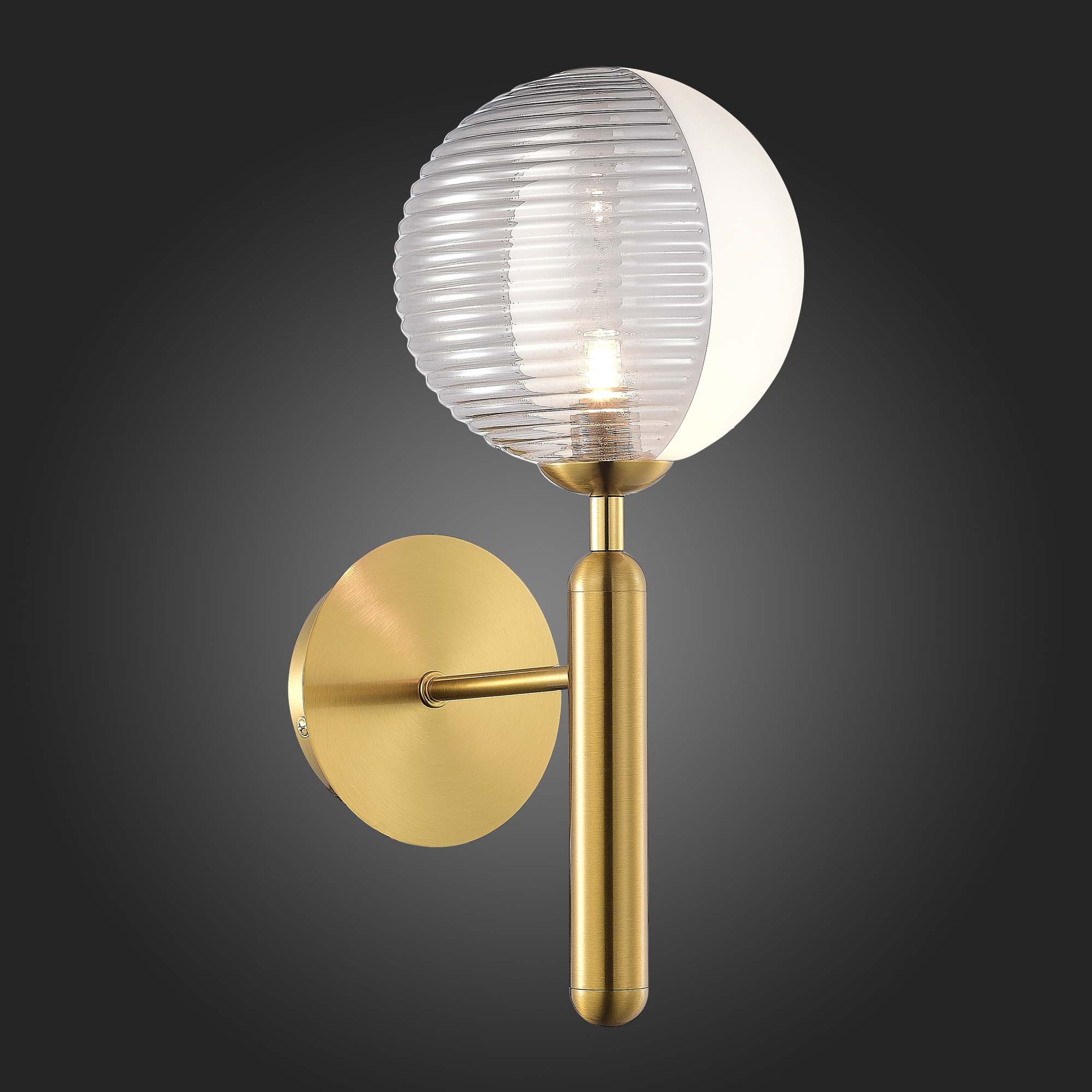 SLE1096-201-01 Светильник настенный Матовое золото/Белый, Дымчатый G9 LED 1*5W AVEIRO