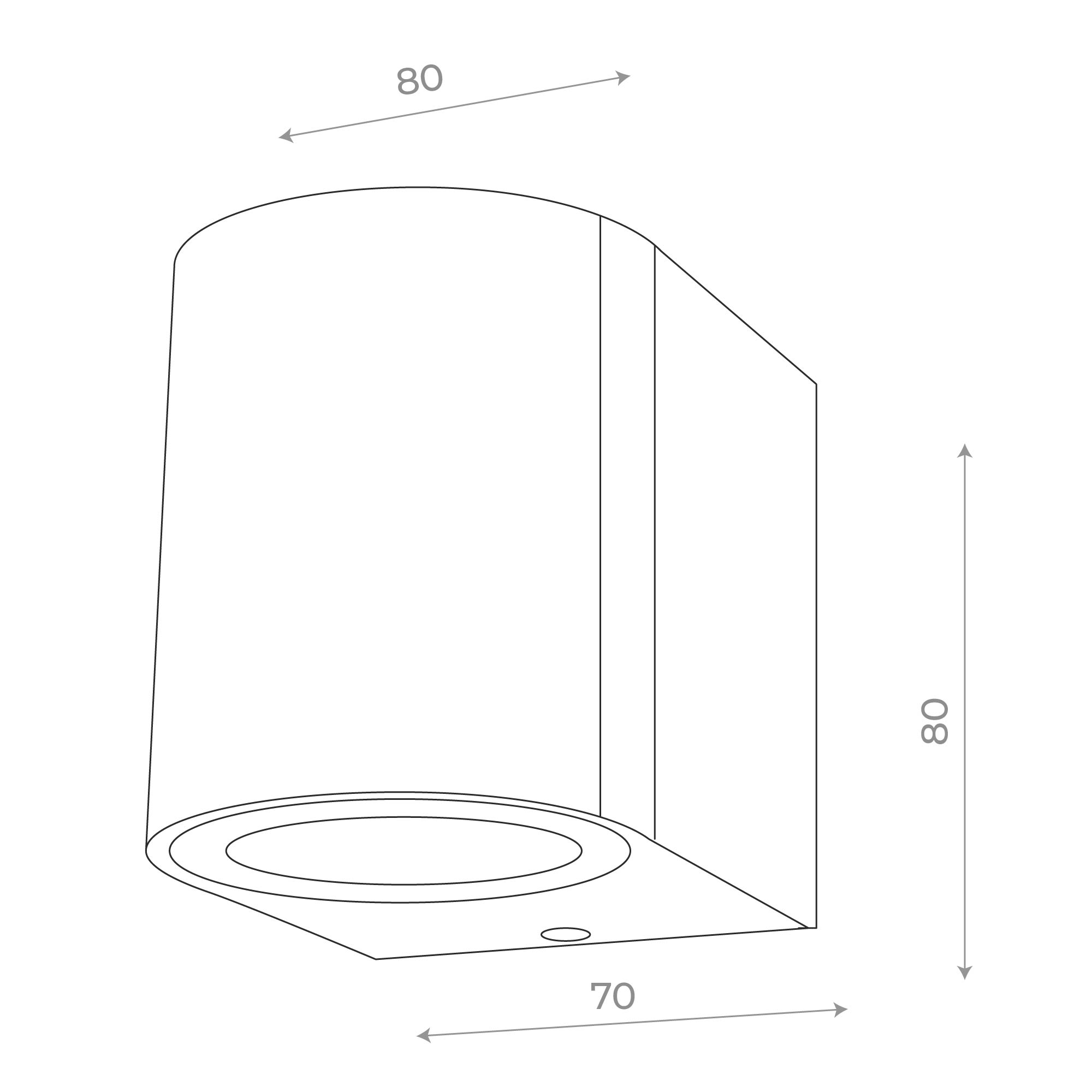 SL9001.401.01 Светильник уличный настенный ST-Luce Черный/ GU10 1*35W BORGO