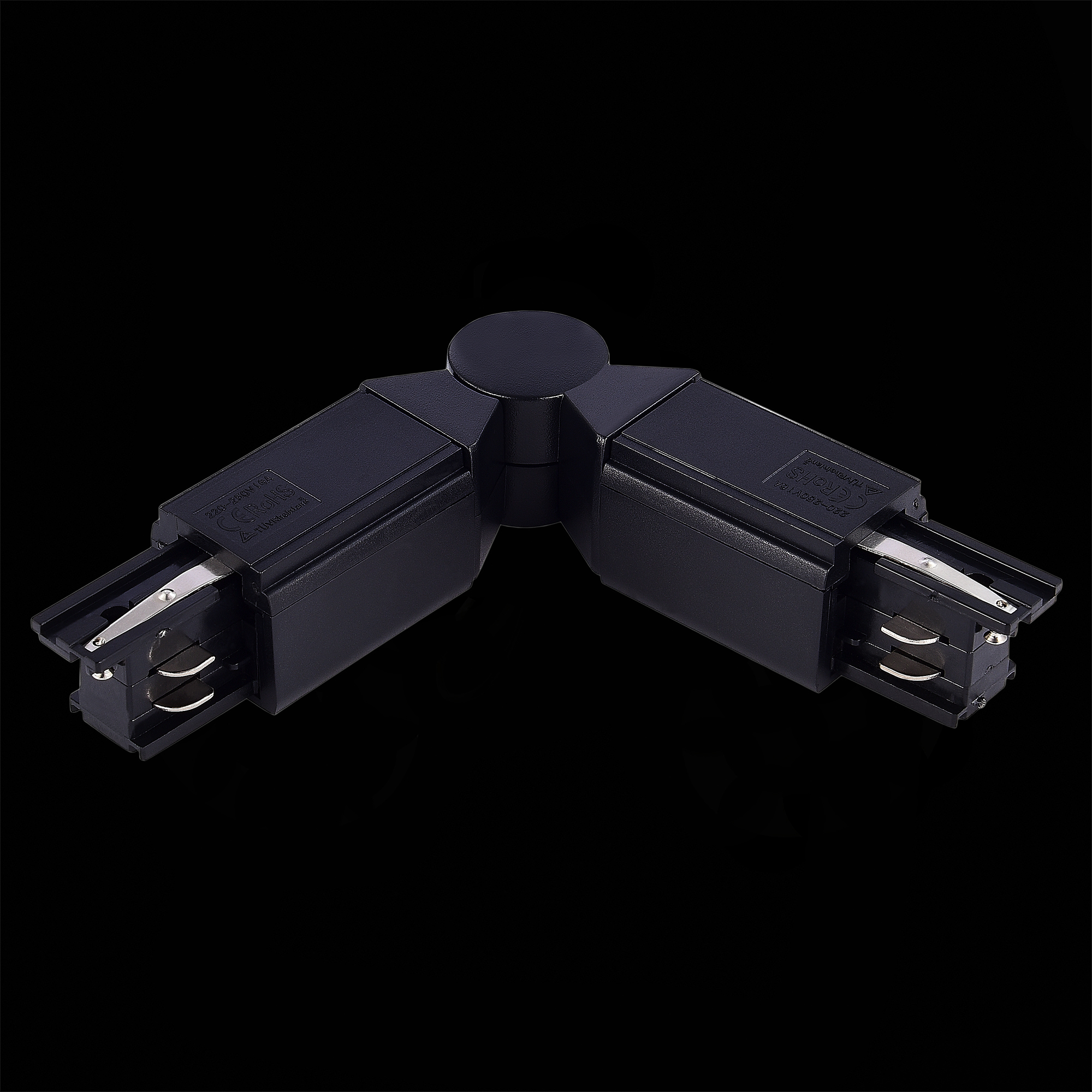 ST030.409.18 Поворотный угол для трехфазного шинопровода ST-Luce Черный TRACE