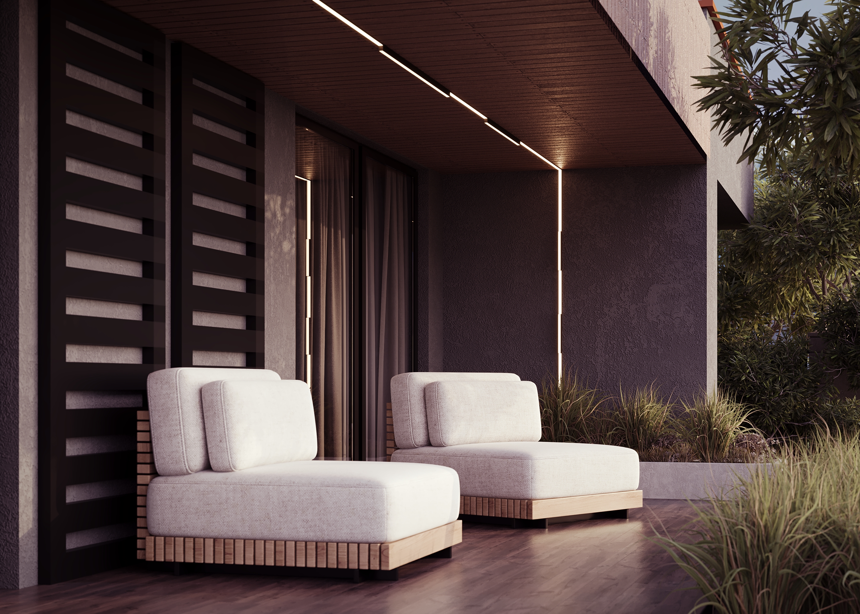 Уличный трековый светильник Outdoor O-TR02-1-S-24WB4K