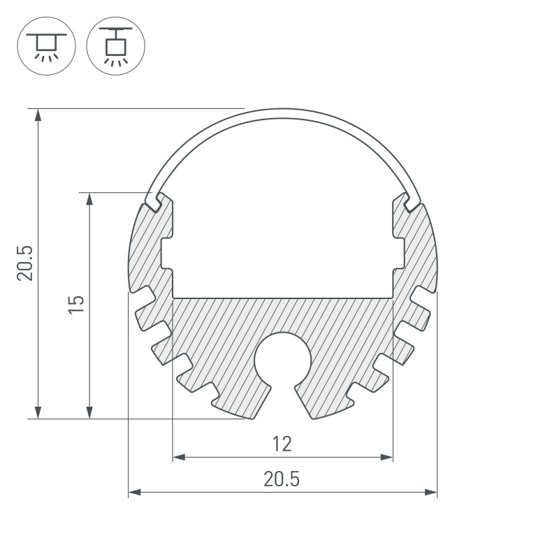 Профиль Arlight 040645
