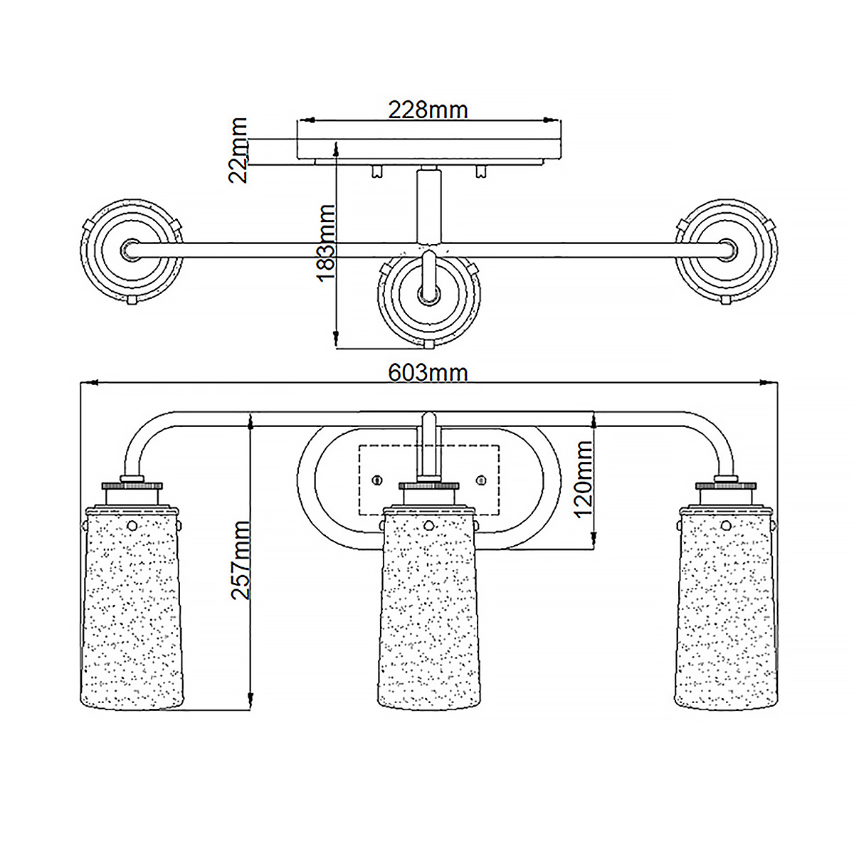 Бра для ванных комнат Kichler, Арт. QN-BRAELYN3-PC