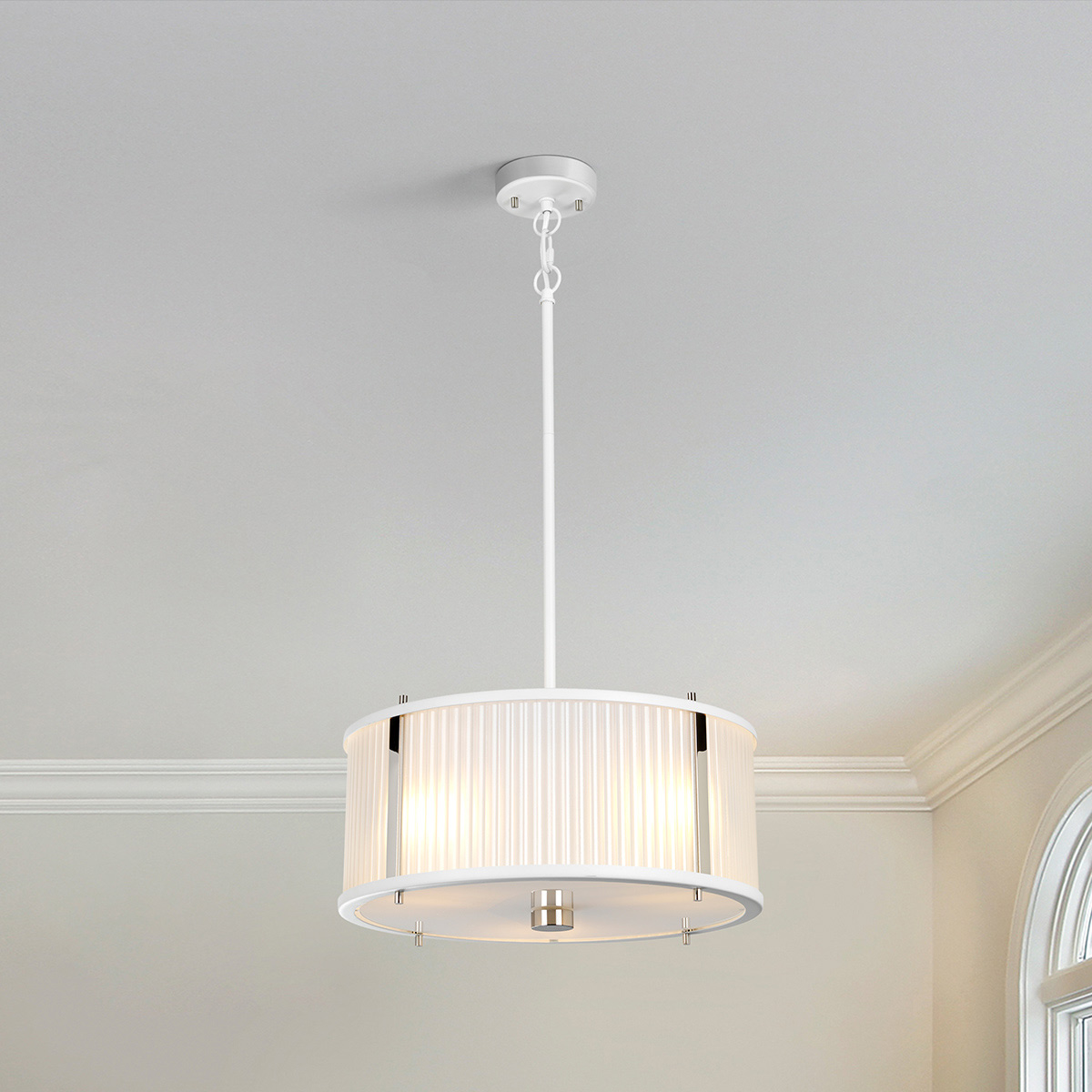 Подвесной светильник Elstead Lighting, Арт. DL-CORONA-3P-WPN