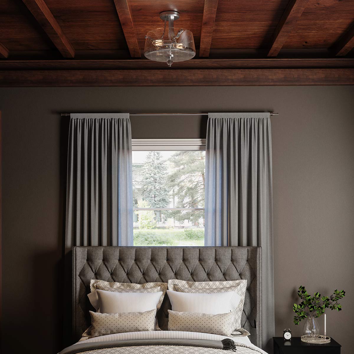 Потолочный светильник Quoizel, Арт. QZ-HOLLISTER-SF-PN