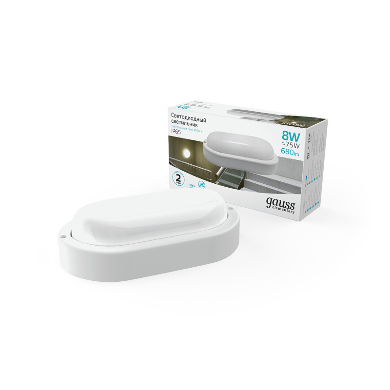Пылевлагозащищенный светильник Gauss 161411208