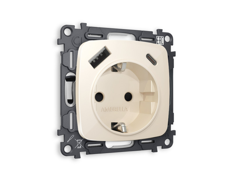 Розетка Ambrella Volt MO310010