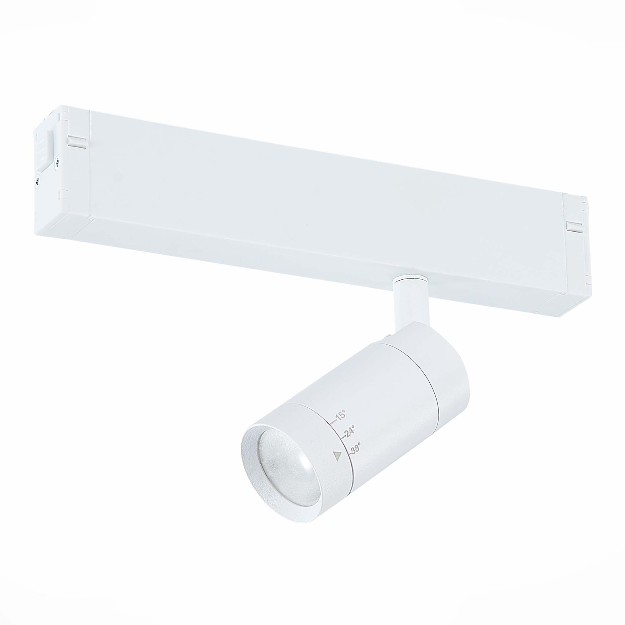 ST658.596.07 Св-к трек. SMART Zoom Белый LED 1*7W 2700K-6000K 400Lm Ra>90 15-38 IP20 D40xH90 220V SKYLINE 220