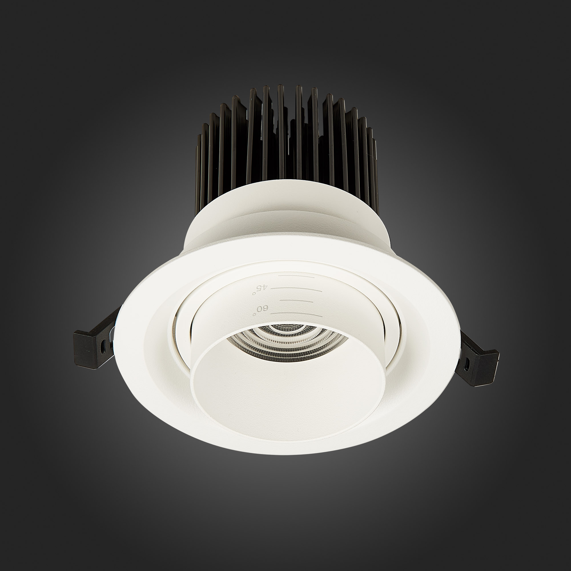 ST701.538.12 Св-к встр. Zoom Белый LED 1*12W 3000K 960Lm Ra90 15°-60° IP20 D115xH95 170-240V Встраиваемые светильники