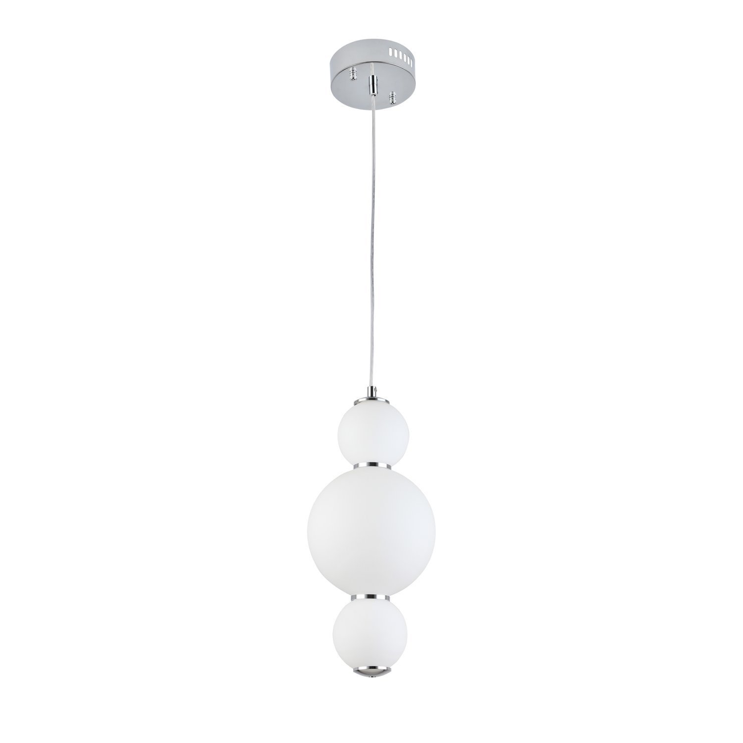 SL1583.113.01 Светильник подвесной ST-Luce Хром/Белый LED 1*12W 3000K NEPAZZO