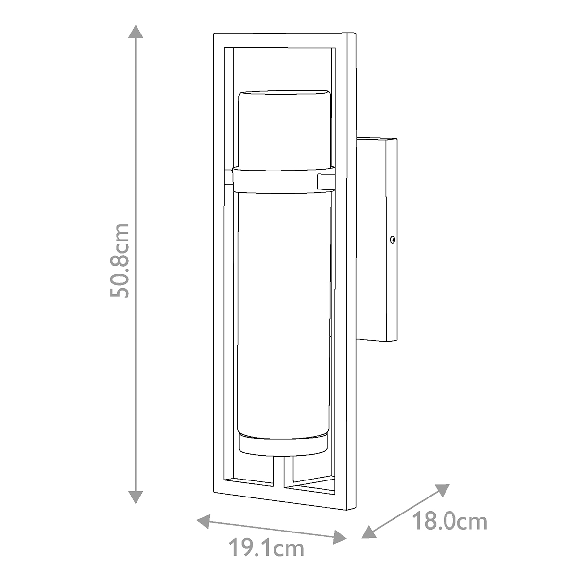 Настенный фонарь Hinkley, Арт. HK-CORDILLERA-M-BK