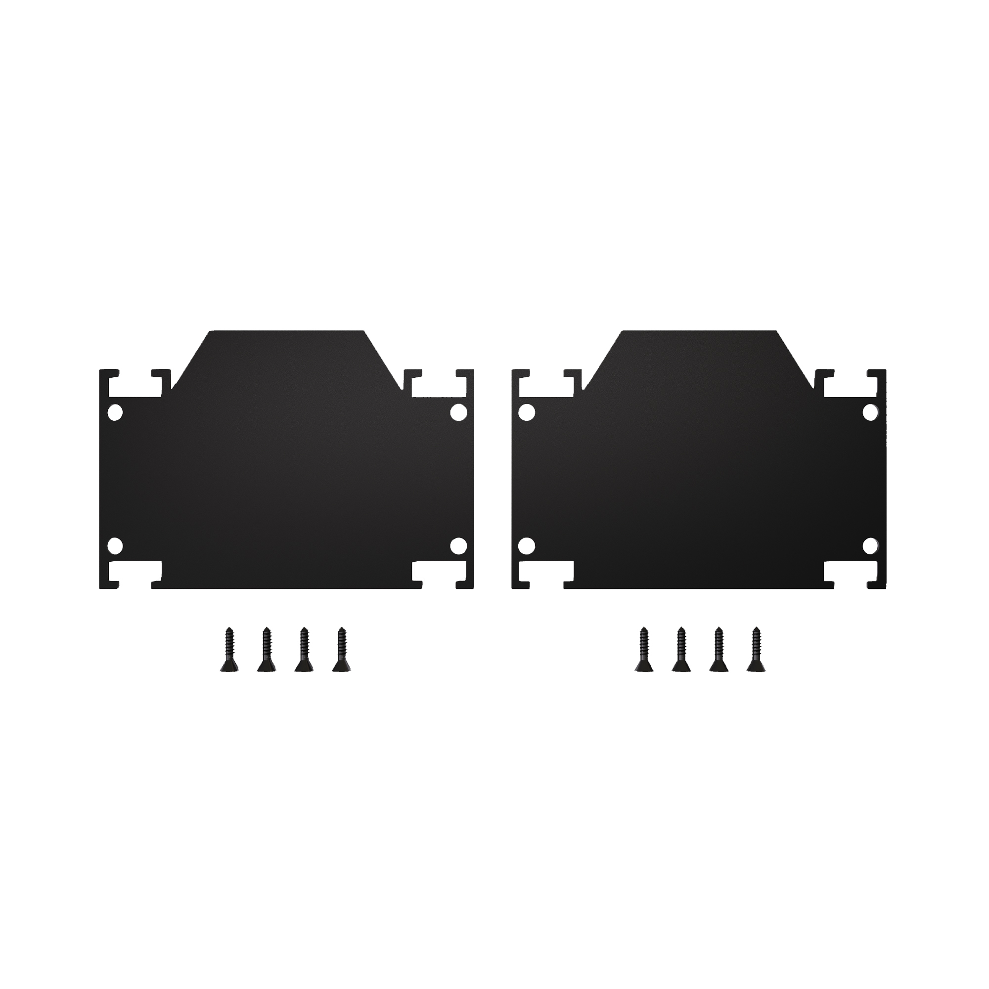 ST047.589.01.1 Торцевая заглушка (внешняя и внутрення 2+2шт)  ST-Luce Белый SKYLINE 48