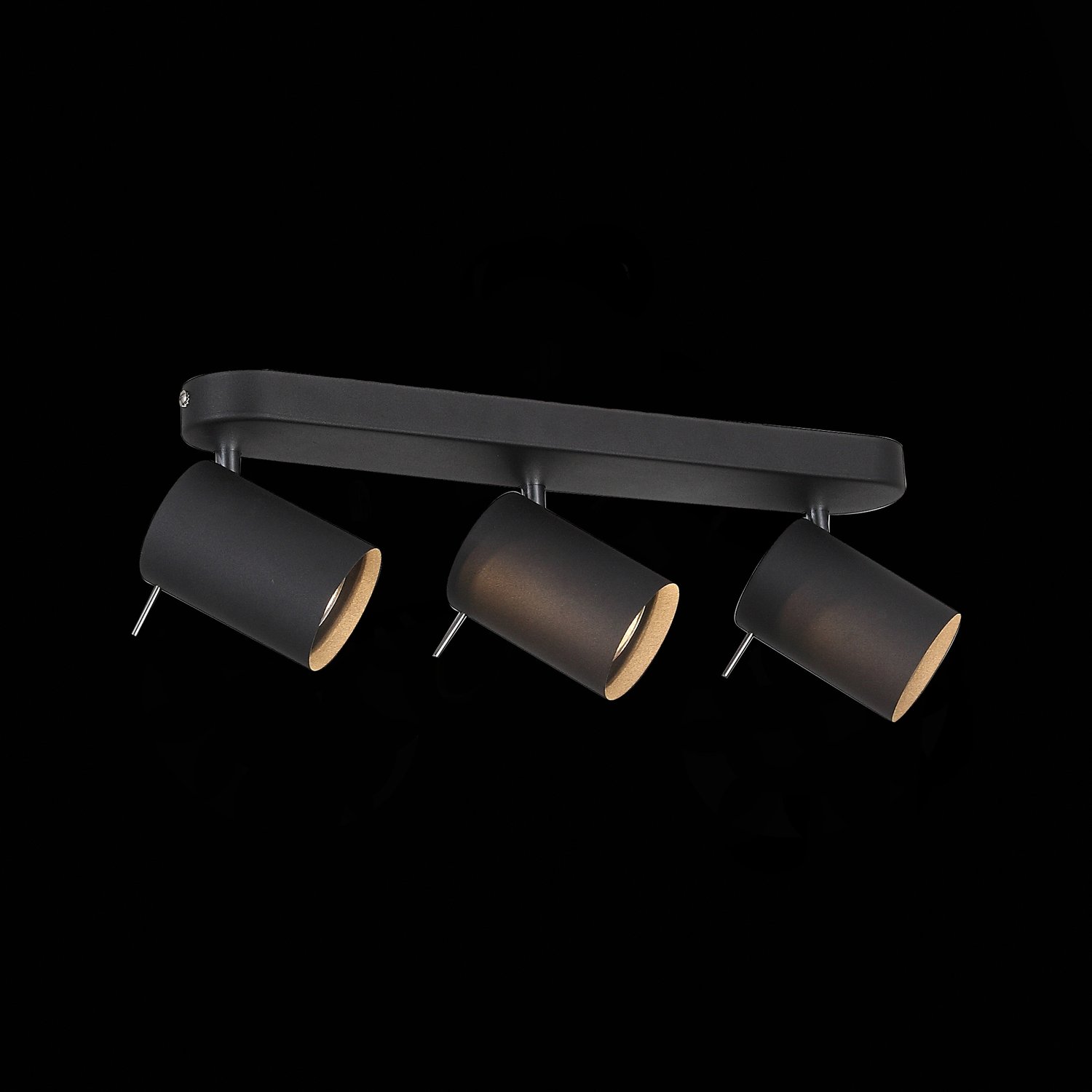 SL597.401.03 Спот ST-Luce Черный, Хром/Черный GU10 LED 3*3W Потолочные светильники