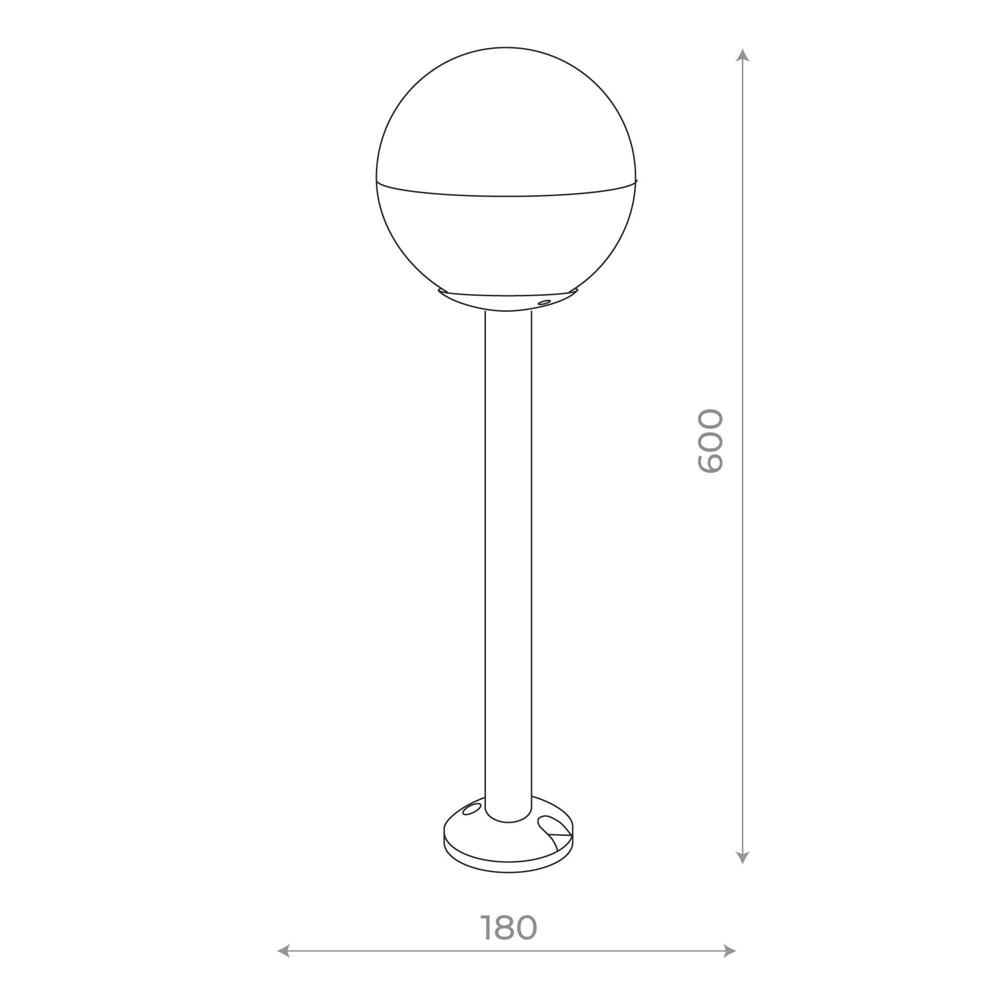 SL9000.405.01 Светильник уличный наземный ST-Luce Черный/Белый E27 1*40W OMBRA