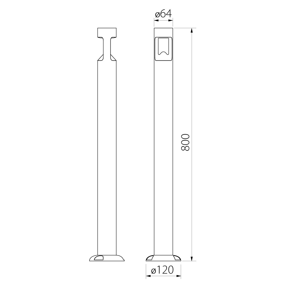 Фонарный столб Natural Concepts, Арт. NC-003249-80-SB