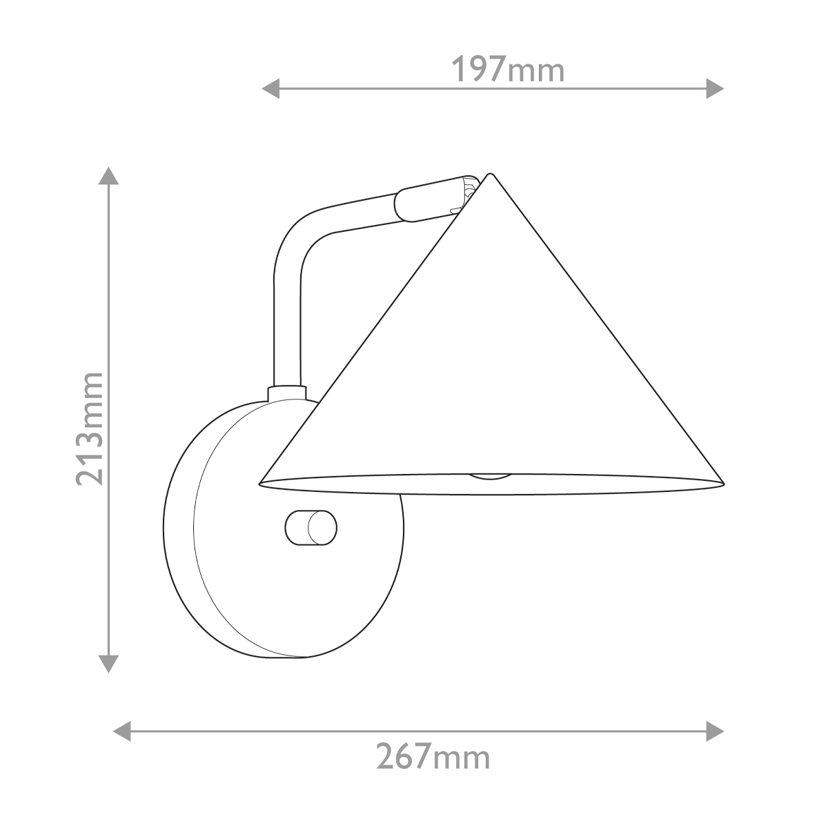 Бра Alora Mood, Арт. ALM-REMYCK-1WB-GD