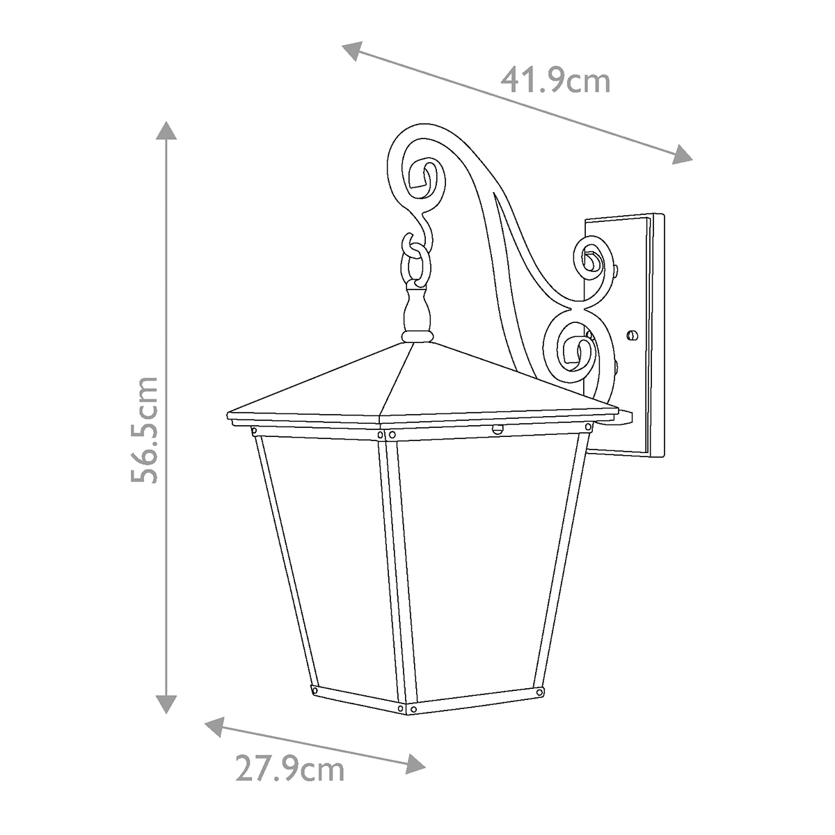 Настенный фонарь Hinkely Lighting, Арт. HK-TRELLIS2-L