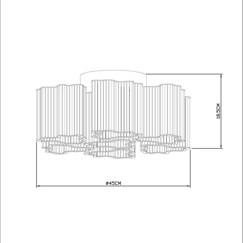Накладная люстра ARTE Lamp A8567PL-7CL