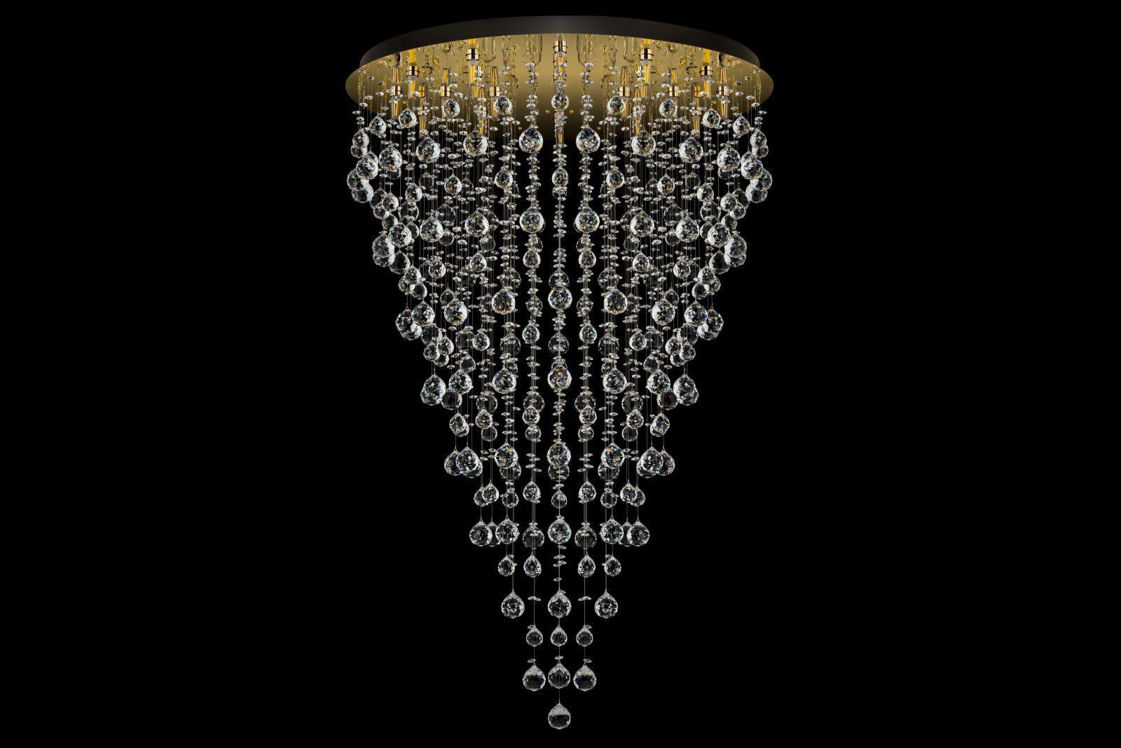 Подвесная хрустальная люстра Arti Lampadari Flusso H 1.4.80.615 G