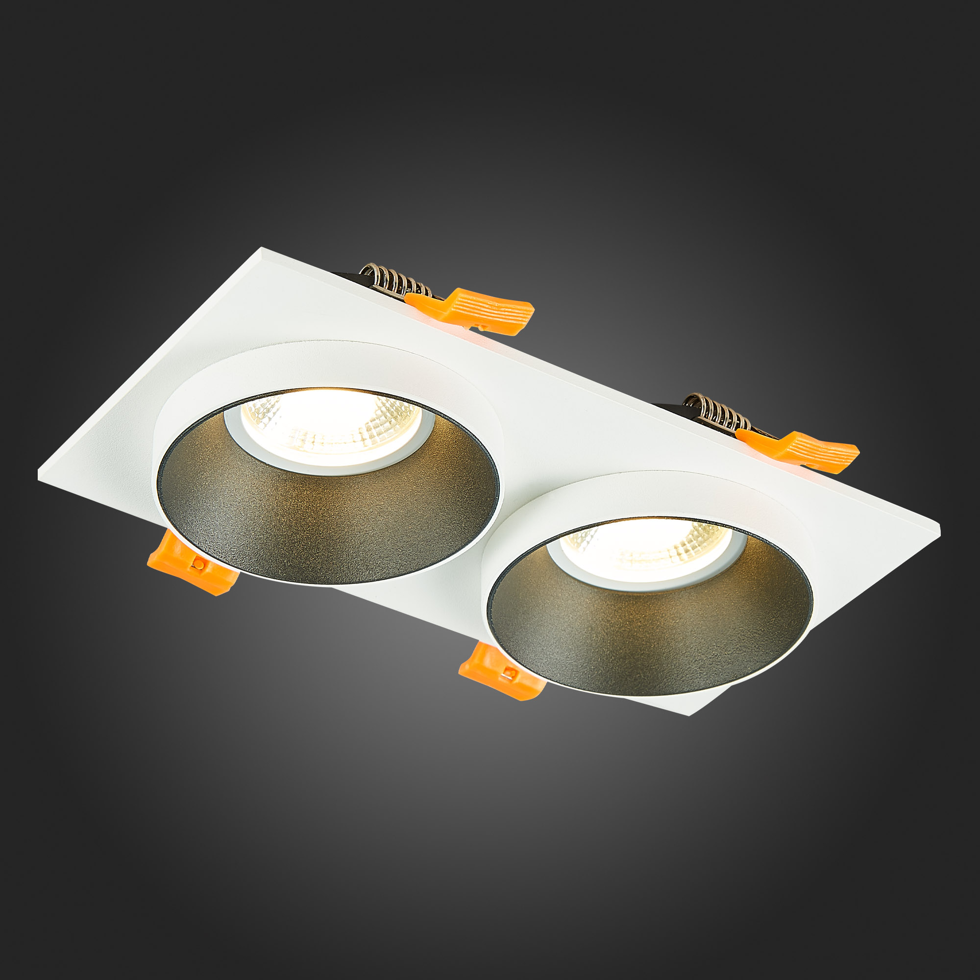 ST206.528.02 Св-к встр. Белый GU10 2*50W  IP20 L175xW92xH38 220V Без ламп Встраиваемые светильники