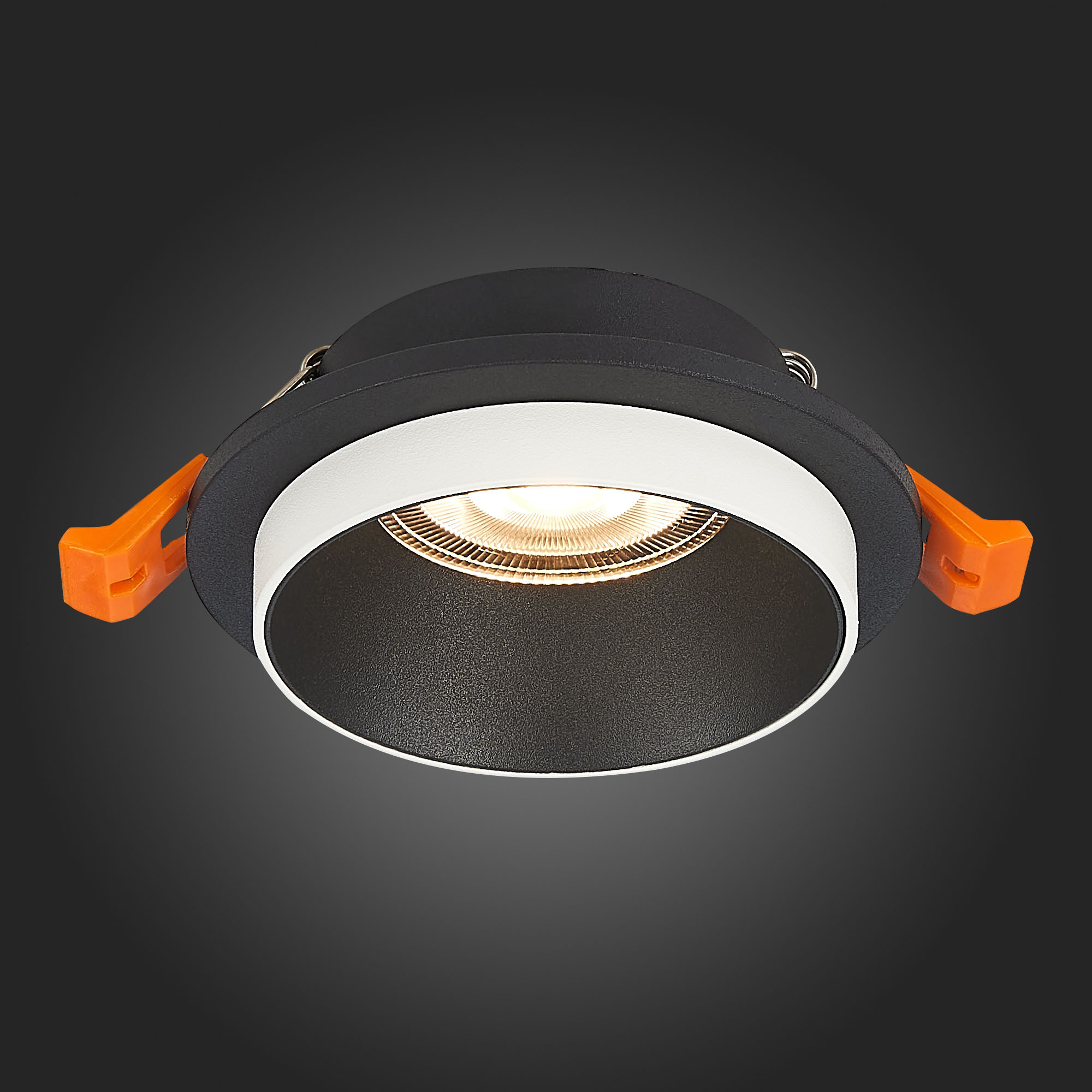 ST206.408.01 Св-к встр. Черный GU10 1*50W  D92xH38 220V Без ламп Встраиваемые светильники