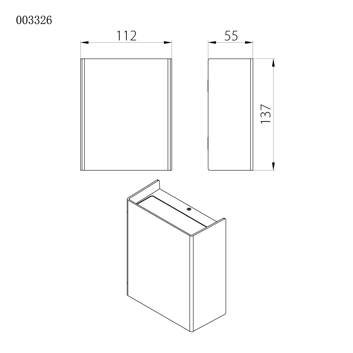 Настенный фонарь Natural Concepts, Арт. NC-013326-SB