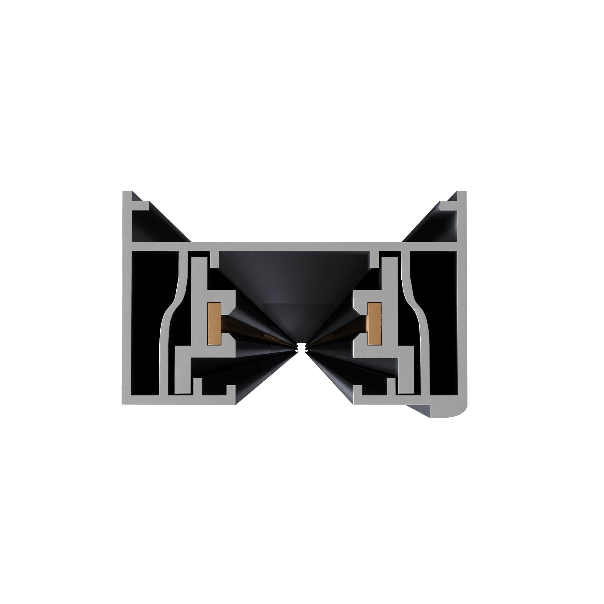 ST001.419.00 Шинопровод однофазный накладной  ST-Luce Черный Длина 1 000мм BASE