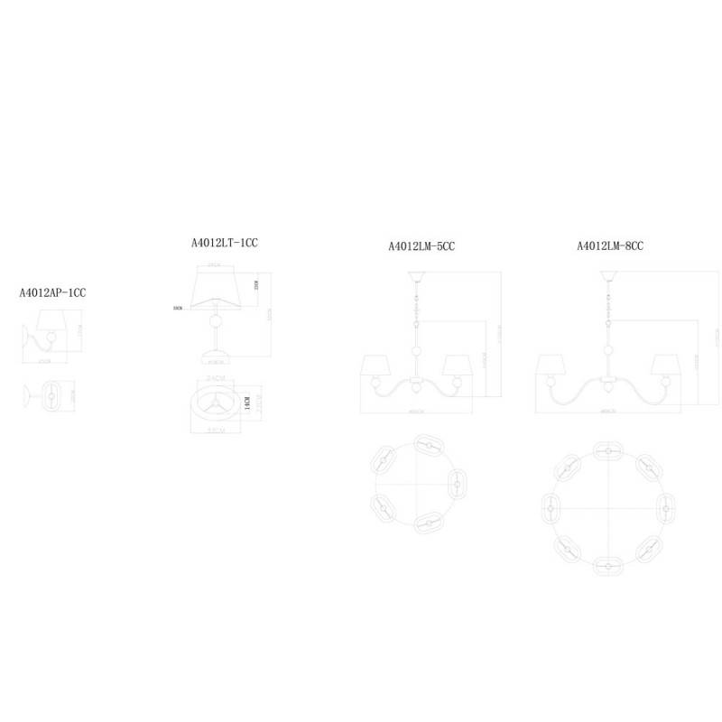 Подвесная люстра ARTE Lamp A4012LM-8CC