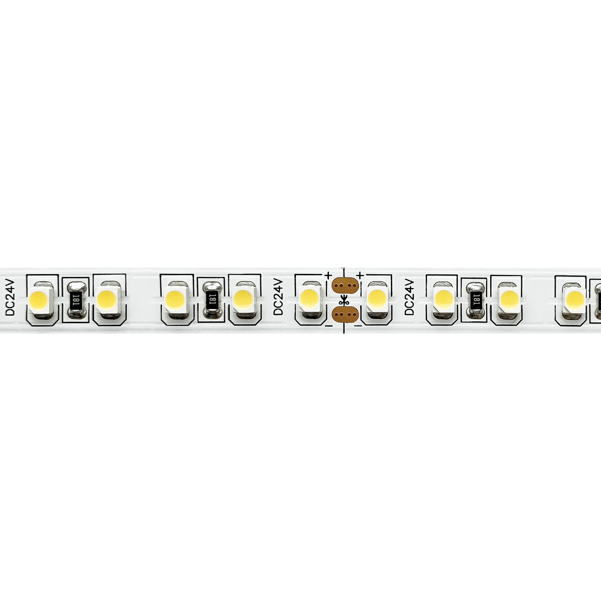 ST016.310.20 Светодиодная лента  - 60leds/м*9.6W/мW 3000K 860Lm Ra80 120° IP20 L5000xW8xH2 24V Светодиодные ленты