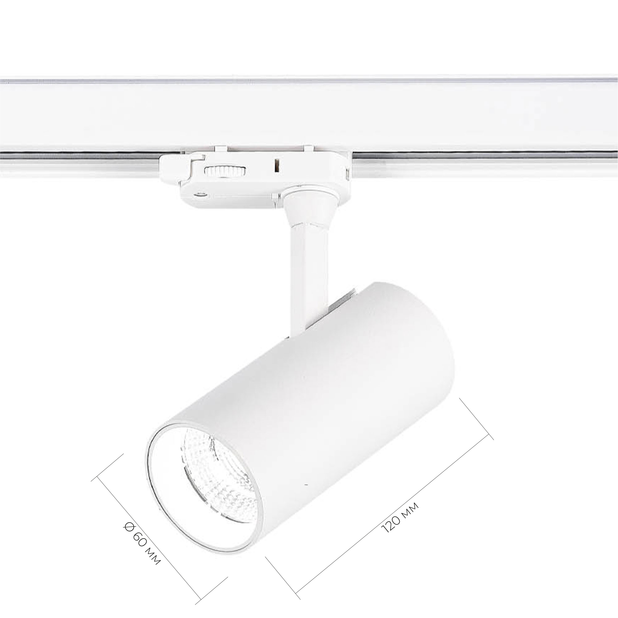 ST661.546.10 Св-к трек. Белый LED 1*10W 4000K 800Lm Ra>90 38° IP20 L130xW60xH195 165-265V TRACE