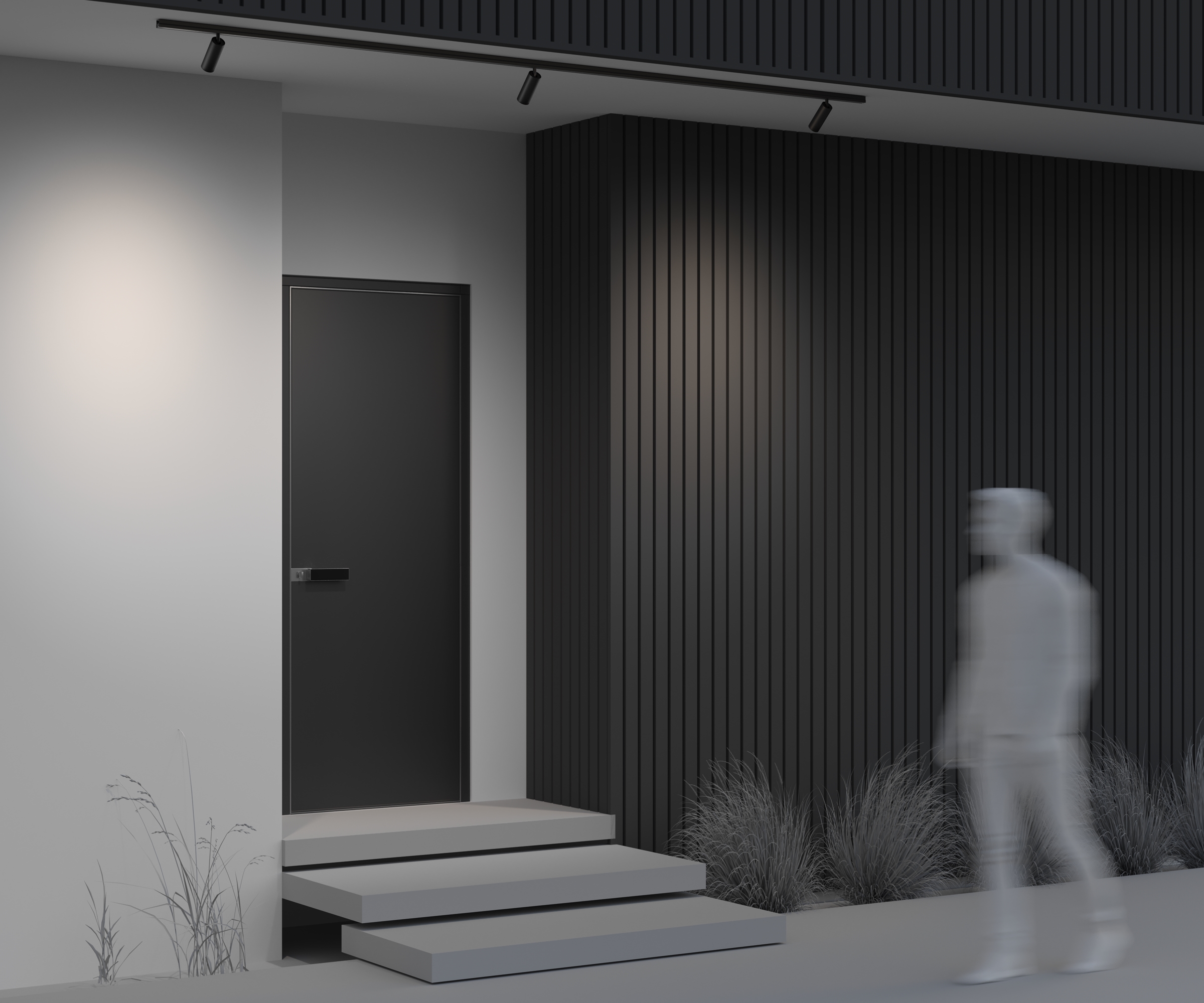 Уличный трековый светильник Outdoor O-TR02-1-S-15WB4K