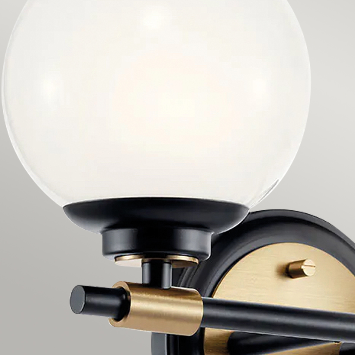 Бра для ванных комнат Kichler, Арт. KL-BENNO2-BK-CPZ