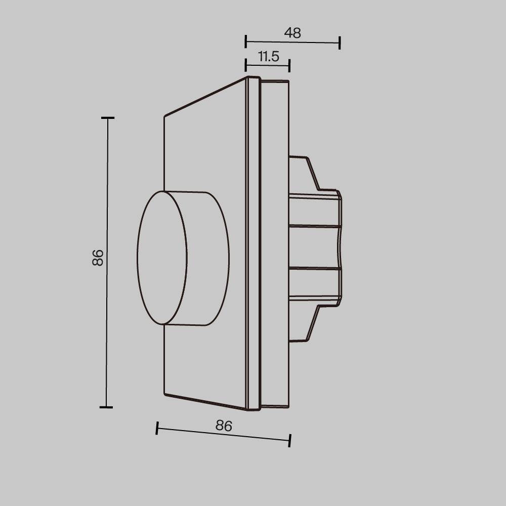 Роторная панель управления Lighting control 731005