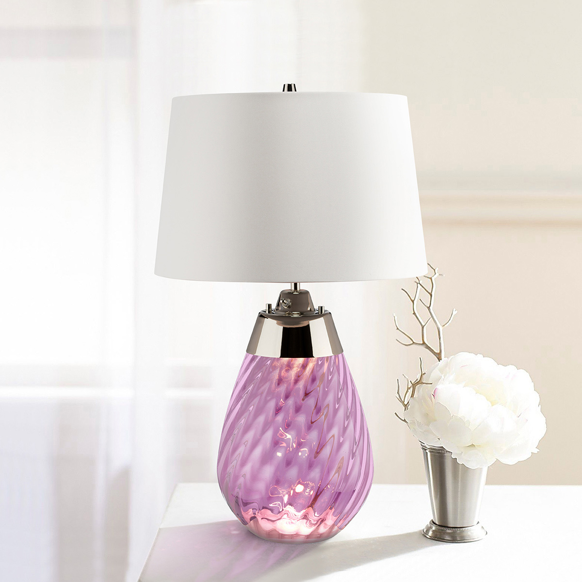 Настольная лампа Elstead Lighting, Арт. LENA-TL-S-PLUM-OWSS
