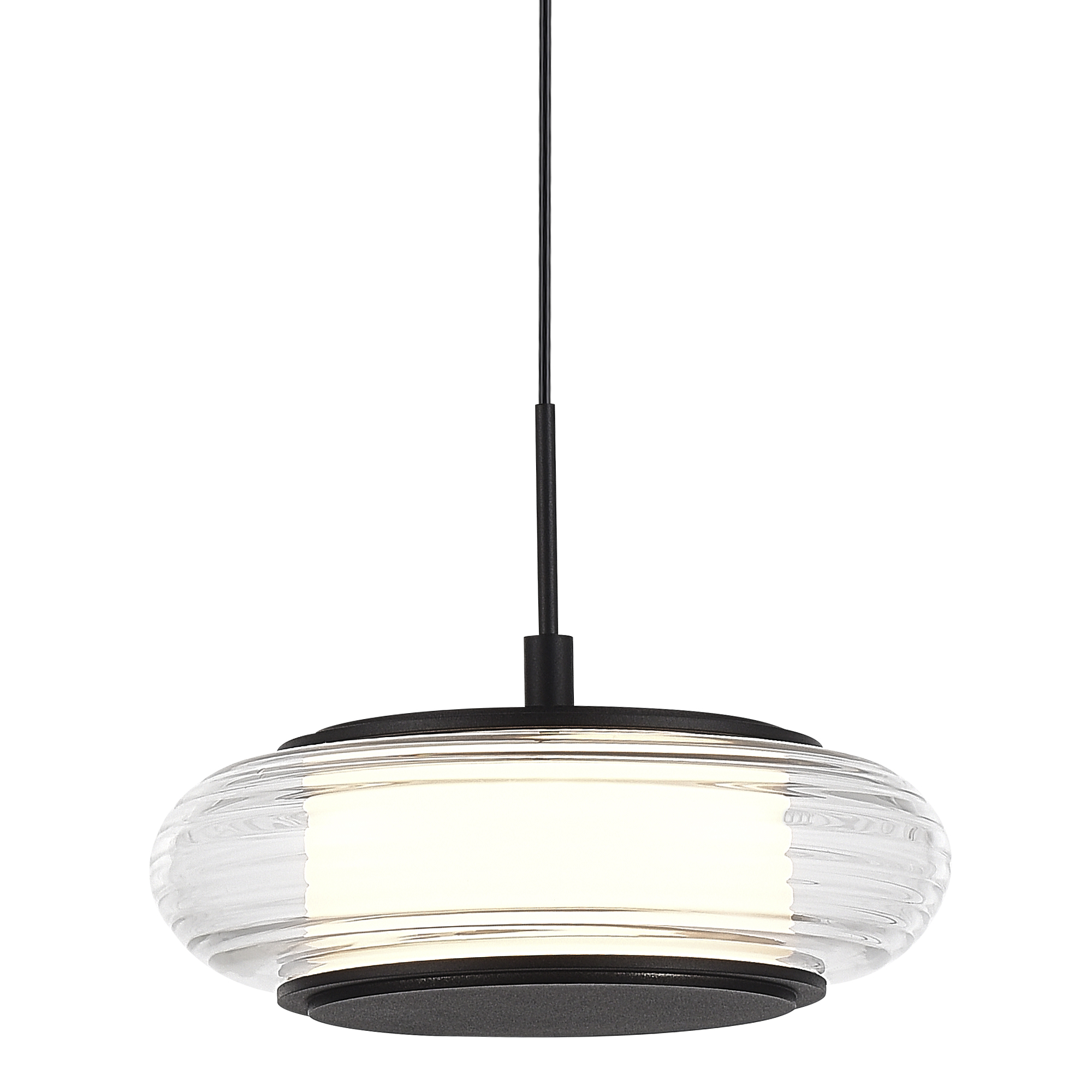 SL6239.403.01 Светильник подвесной ST-Luce черный/прозрачный LED 1*7W 3000K FRITTELA