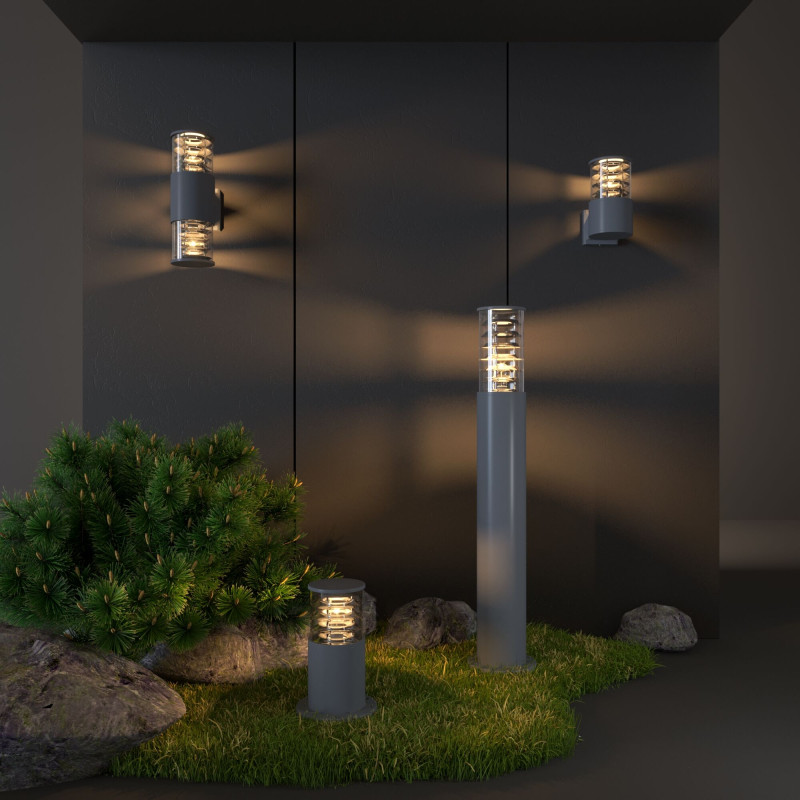 Садово-парковый светильник Elektrostandard 1507 TECHNO silver серый