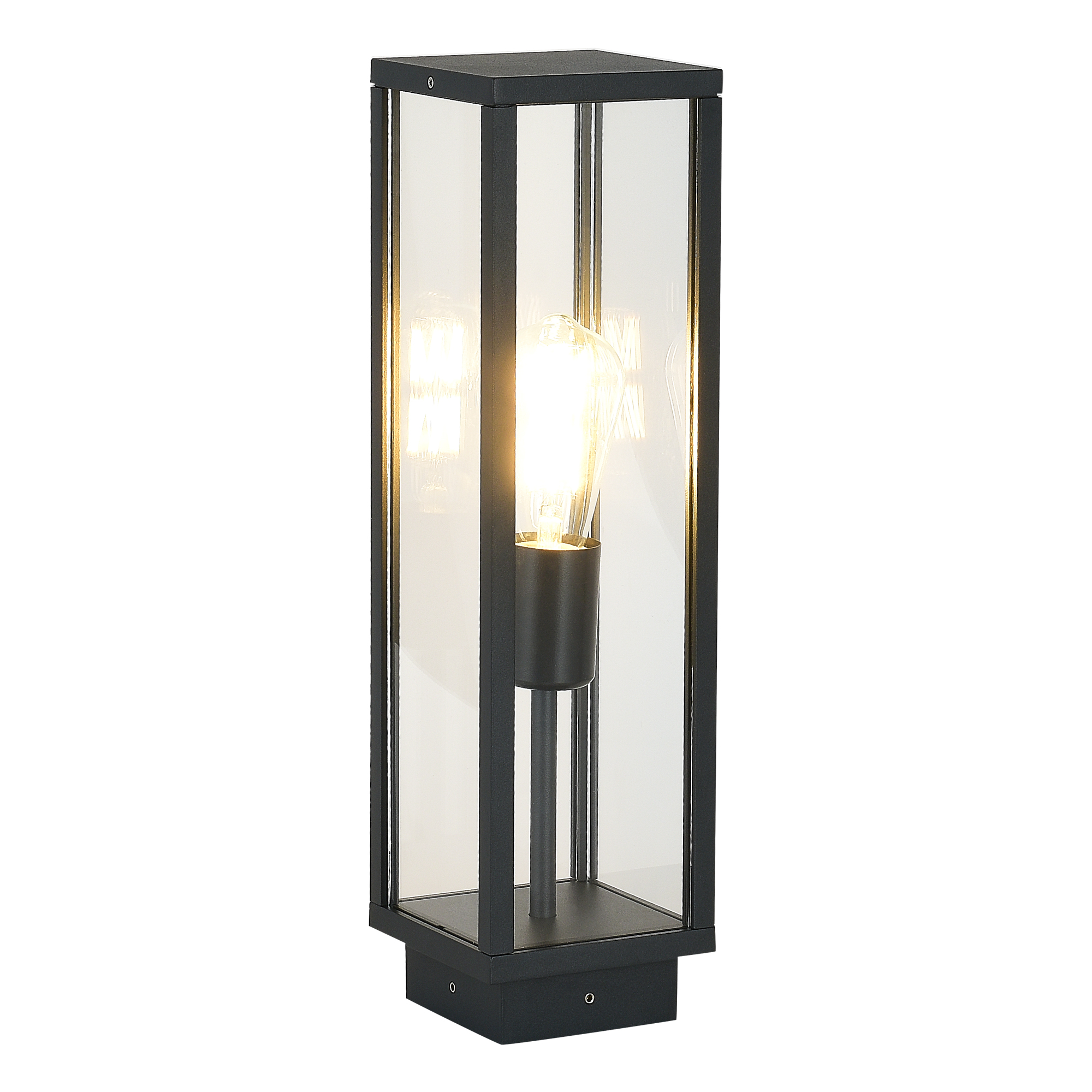 SL9019.705.01 Светильник уличный напольный ST-Luce темно-серый E27 1*15W GROSS