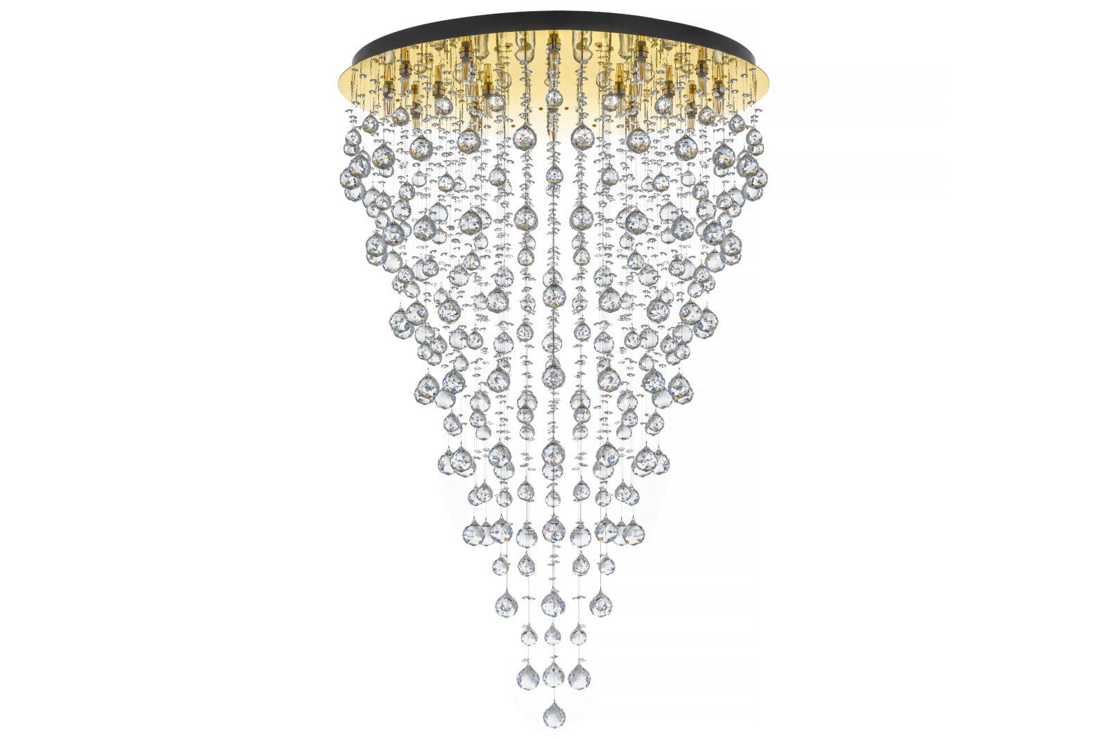 Подвесная хрустальная люстра Arti Lampadari Flusso H 1.4.80.615 G