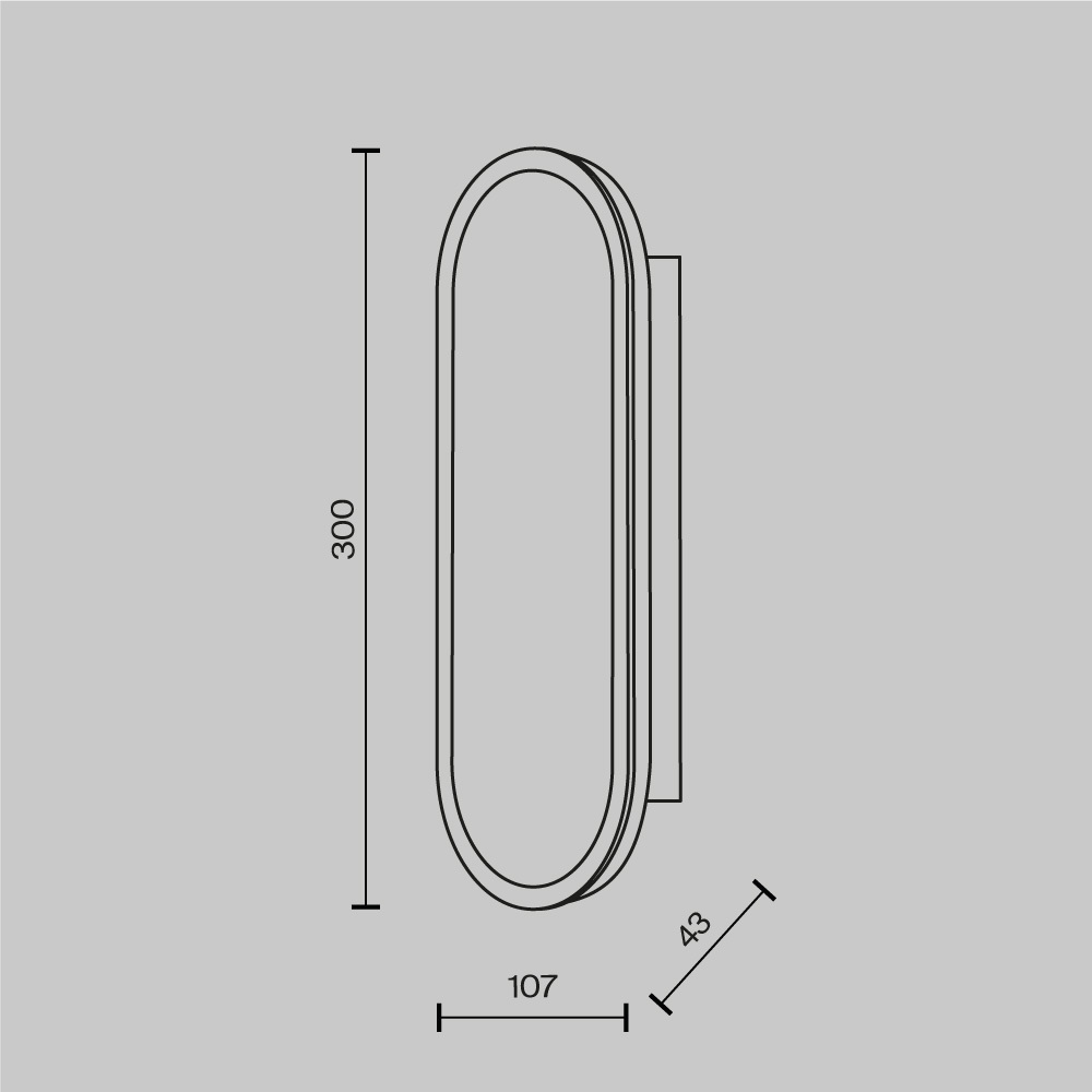 Настенный светильник (бра) Maytoni MOD429WL-L15BSK