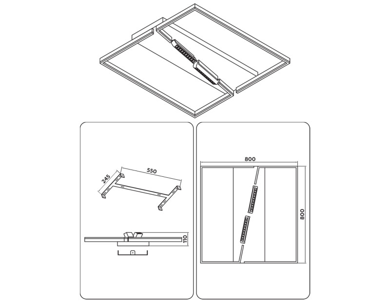 Накладной светильник Ambrella Light FL51468
