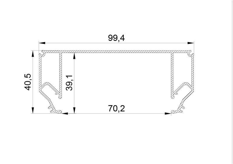 Профиль для шинопроводов Lightstar 500427