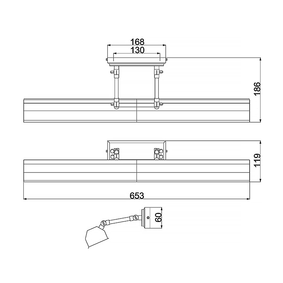 Светильник для картин CHAWTON-PLL-PN Elstead, арт. CHAWTON-PLL-PN