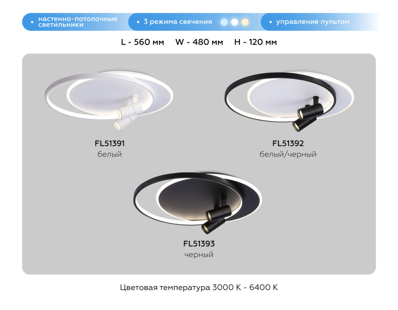 Накладной светильник Ambrella Light FL51391