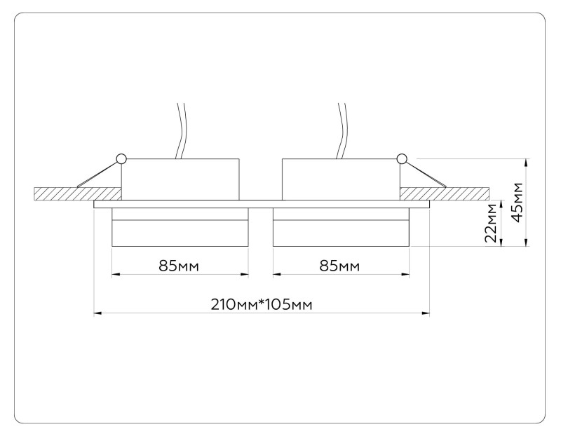Накладной светильник Ambrella Light TN52424