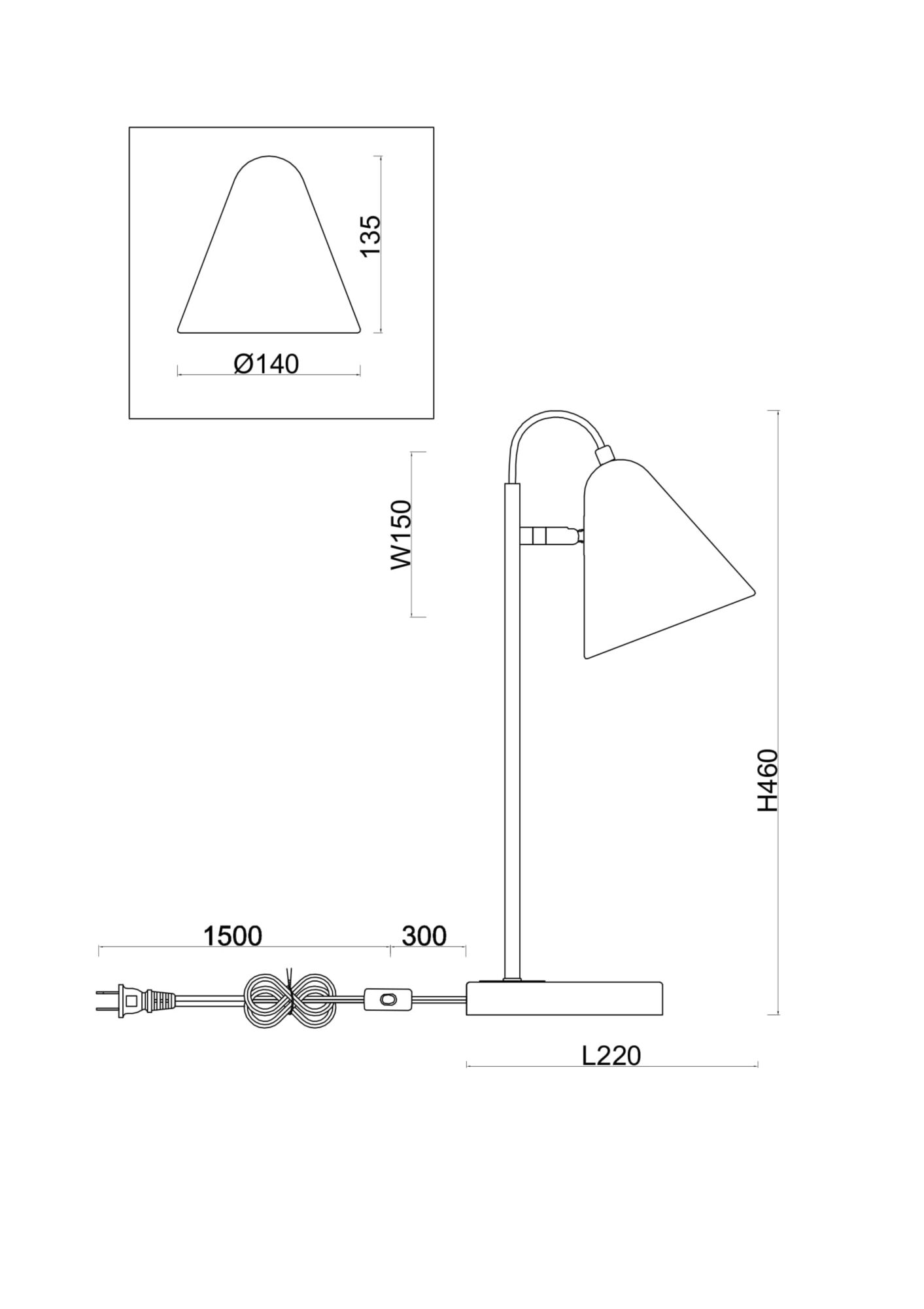 Настольный светильник Freya FR8001TL-01WG