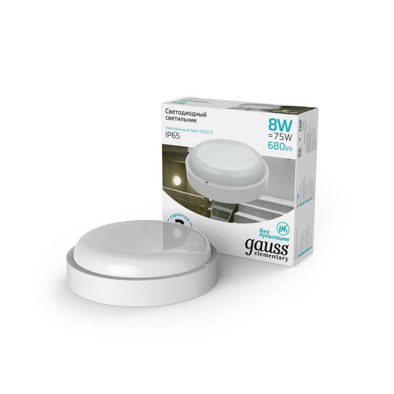 Пылевлагозащищенный светильник Gauss 126411208