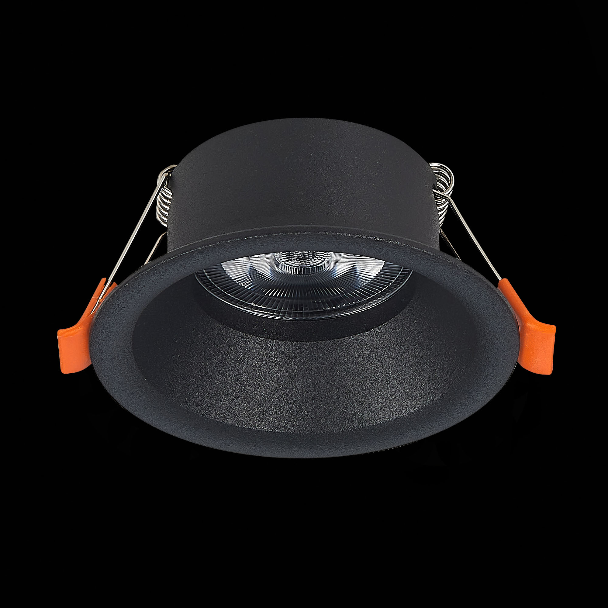 ST201.408.01 Св-к встр. Черный GU10 1*50W  D89xH40 220V Без ламп Встраиваемые светильники