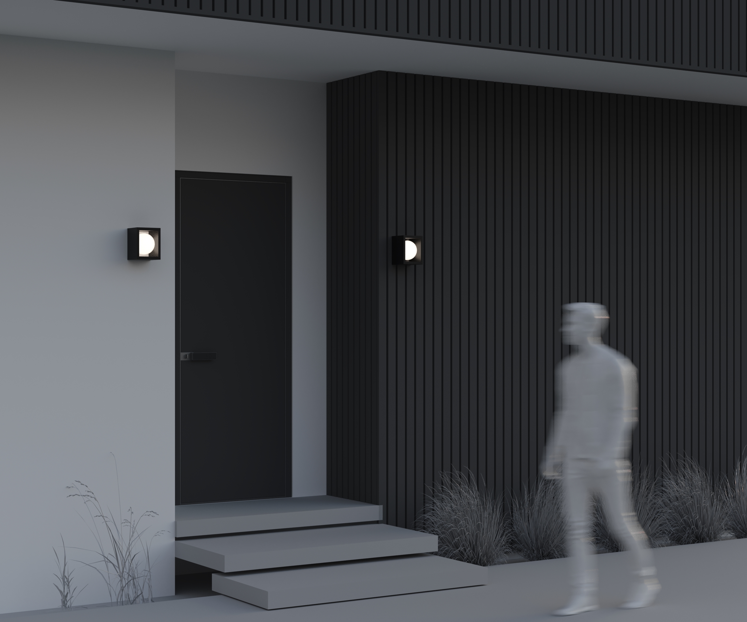 Настенный светильник (бра) Outdoor O483WL-L10GF3K