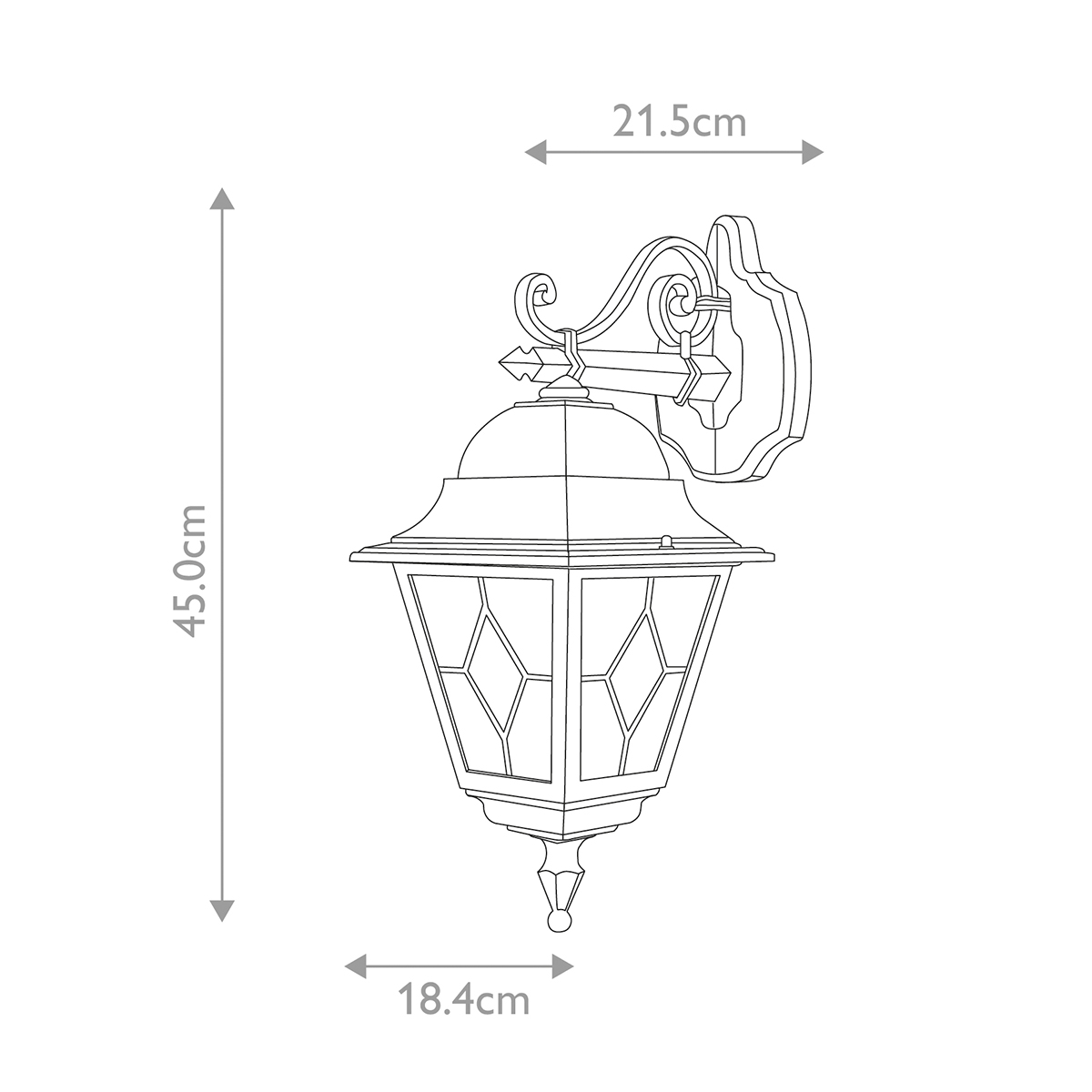 Настенный фонарь Elstead Exterior, Арт. NR2-BLK