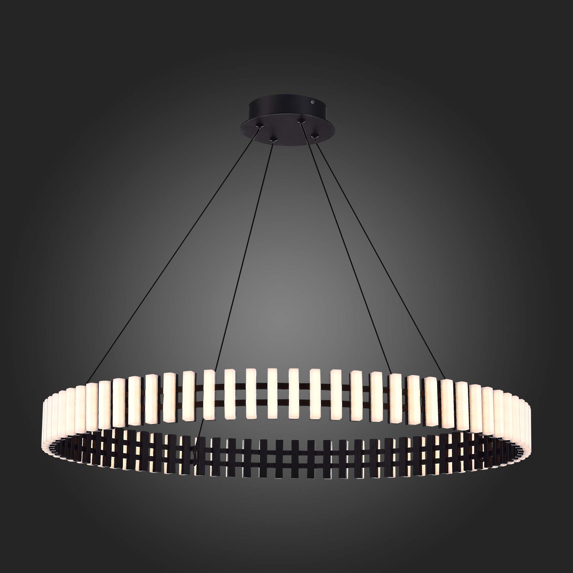 SL6203.403.50 Люстра подвесная ST-Luce Черный/Белый LED 1*50W 3000K ESTENSE
